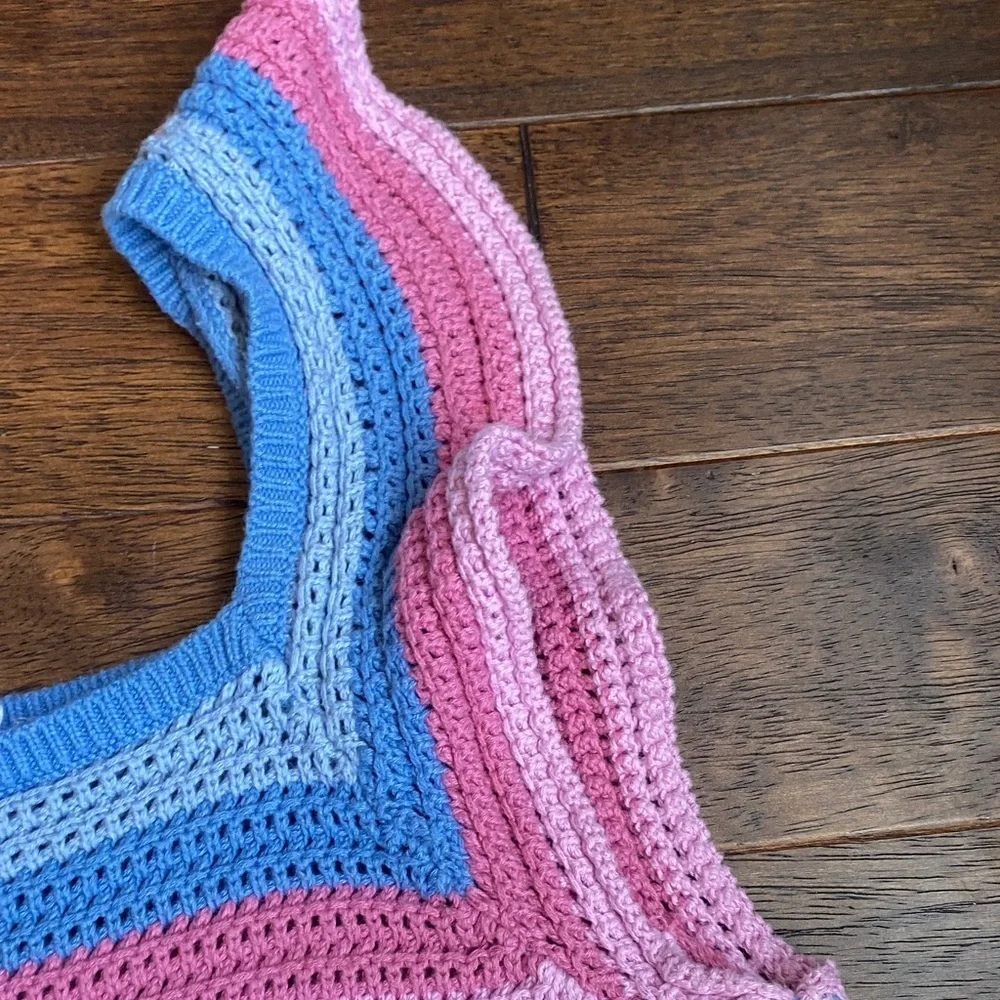 GAP Kids Colorful Crochet Tank Top